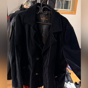 Ben Sherman Men's Classic Black Pea Coat